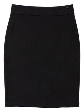 FIG Metro Skirt Women Small Black Rayon Stretch Made in Canada